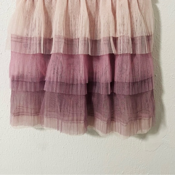 Weissman Just As I Am MC Medium (11-12) Pink and Purple Tiered Tie Front Dress - Picture 4 of 8